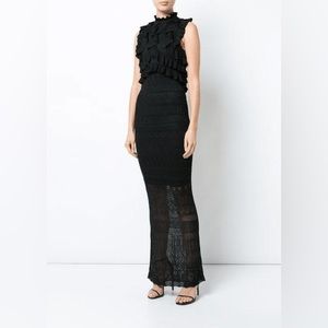 Ronny Kobo Bethanny Ruffle Knit Dress